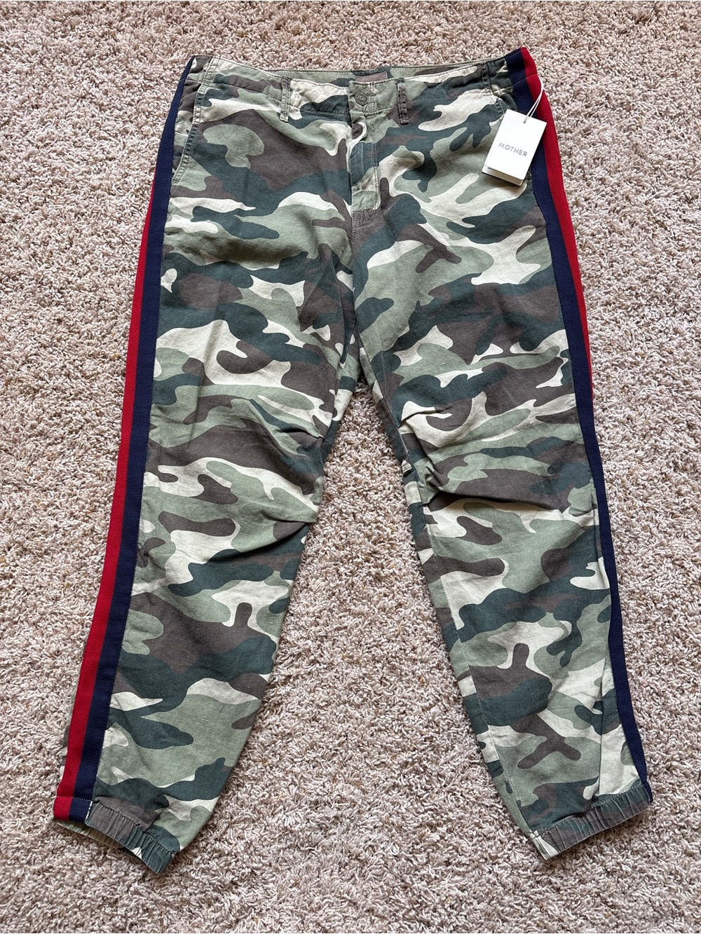 NWT Mother The No Zip Misfit Double Time Camo / SZ 30
